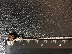 Vintage Sterling Silver Amethyst Marcasite Flower Necklace 925 Natural 16″ 6086