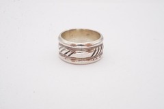 Vintage Sterling Silver 925 Ring Size 6.75 Textured