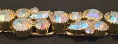 Vintage VERIFIED JULIANA AB Aurora Borealis Rhinestone Bracelet