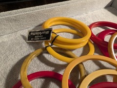 44 Vintage Spacer Bakelite Bracelets! Lucite, Marblette, Plastic, Etc!