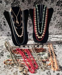 20 Vintage Retro MCM Beaded Necklace Various Colors
