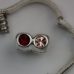 Pinot Noir Wine Glasses with Gemstones Charm Sterling Silver