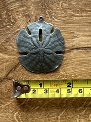 Vintage Metzke Pewter Sand Dollar Pendant ONLY Very Good Condition