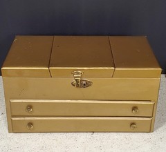 Vintage Estate Costume Jewelry Lot Retro MCM Modern Gold Silver Color (shelf)