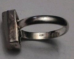 Vintage Druzy Quartz Size 9.75 Sterling Silver Ring 925 Tested