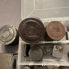 Lot Of 43 Antique Vintage Impression Die Jewelry Tool Steel — Many Types & Sizes