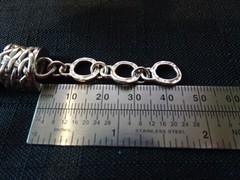 # 703–VINTAGE STERLING SILVER 11 STRAND BRACELET-925–BEAUTIFUL DIFFERENT