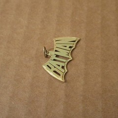 Rare Vtg 14K Yellow Gold Michael Anthony BATMAN Charm Pendant DC Comics Licensed
