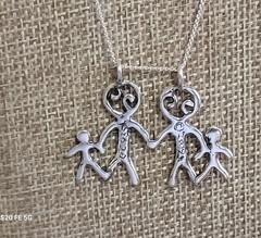 Gayle Clark 2009 Family Sterling Silver Necklace – Ocean Springs MS Vintage