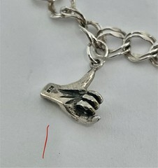 Vintage MCM HANDS that Hold Surprises Sterling Silver Charms Pendants Fobs