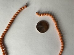 Antique Strand Coral Beads Necklace No Clasp France
