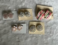 Vintage Lot 10 Good Quality Earrings! Signed Japan Lucite Bead Celluloid EC!