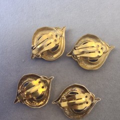 Signed MMA entwined dolphin clip earrings Metropolitan Museum Art lot of 2 pairs