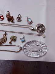 Collection Lot Amazing Vintage and Modern Sterling Silver Pendants #Decor – W8