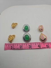 Vintage 1970’s Clip On Earrings. All Very Good Quality 3 Sets Of Earrings