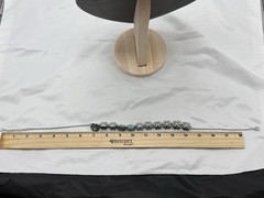 20″ Ann Taylor Factory Flower plastic Stone Statement Necklace