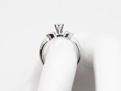 Designer $5000 1.50ct OVAL PEAR CUT Natural Diamond 18k White Gold Wedding Ring