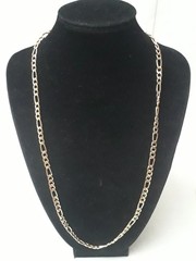 Vintage Lot of 2 Gold-Tone Stackable Flat Chain Necklace 16 – 24 inch