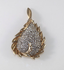 Vintage Jomaz Joseph Mazer Rhinestone Brooch