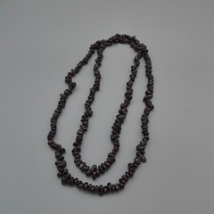 Vintage Purple Garnet Beaded 35″ Necklace Natural Pyrope Almandine Nugget 64g