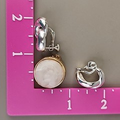 Vintage Clip On Earrings Lot of 3 Kramer Napier TJG Climber Spring