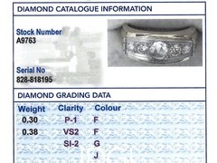 0.68Ct Diamond and 18k Yellow Gold 18k White Gold Dress Ring Circa 1950