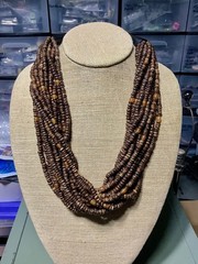 Gerda Lynggaard Monies Beaded Multi Strand Necklace