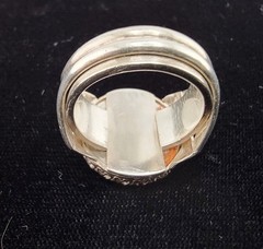 Vintage Silver Mercury Dime Artisan made ring. Size 8, 15.18g