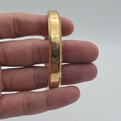 1912 Antique 14k Gold Filled Hinged Bangle Bracelet 7.5″ – Mono, Anna AKR