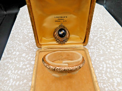 ART Deco jewelry lot Childs bracelet Victorian brooch Gold filled Lady Earrings
