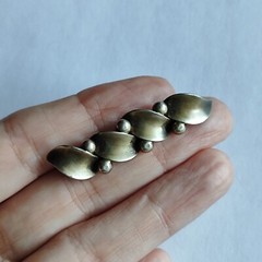 TEKA Brooch Silver 835 Art Deco Brooch Bar Theodor Klotz Germany, 1970s, vintage