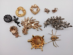 Vintage Rhinestone LOT Juliana Alice Caviness Warner Barclay 15 pcs