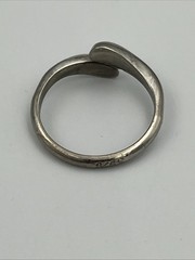 Vintage Sterling Silver Marked S925 Wrapped Teardrop Ring – Size 9-10 92.5 Pure