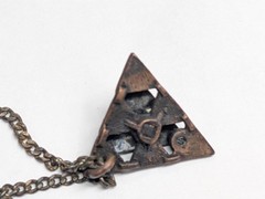 Triangle Pendant Necklace Geometric Pyramid Hipster Chain Charm Triangles Stack
