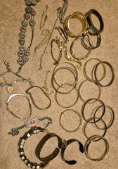 Vintage Bracelet Lot Mixed Materials And Styles