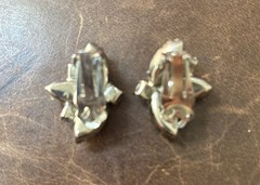 Vintage Brooch And Matching Clip Earrings