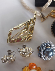 Costume Jewelry Lot Many Signed Lisner Monet Park Lane Napier W Germany Japan +