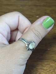 vintage sterling silver citrine ring size 8.75