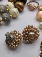 S540 Vtg Wearable Jewelry Lot Some Signed Statement Necklaces Earrings More 281g