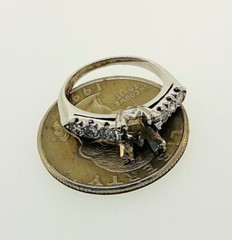 Vintage 1950’s Platinum Diamond Engagement Ring Fishtail Setting