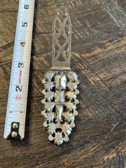 Fantastic Vintage Signed Eisenberg Original Art Deco Rhinestone Fur dress clip