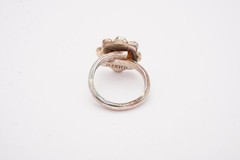 Vintage Mexico Sterling Silver 925 Flower Ring Size 5.25 Adjustable