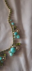 DELIZZA AND ELSTER A/K/A JULIANA JADE MATRIX PENTAGON SPEAR GLASS NECKLACE