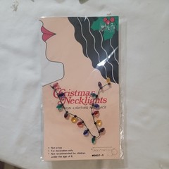 Vintage Necklace Department 56 Christmas Lights Strand 22in Deadstock