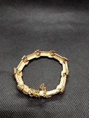 Monet Goldtone Bracelet with Security Safety Chain Good Quality
