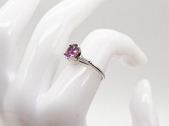 Vintage $5000 1.50ct CERTIFIED NO HEAT Pink Sapphire Diamond 14k White Gold Ring