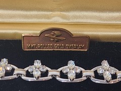 Krementz 14K Rolled Gold Overlay Bracelet, In Original Box, Size 7 1/4″