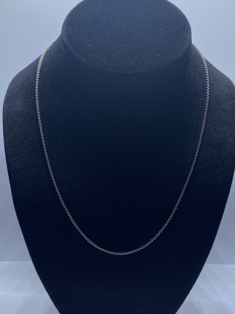 Tiffany & Co. Sterling Silver 925 Fine Cable Link Chain Necklace 17.75″ 2.9g