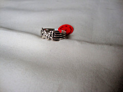 VINTAGE 1970-80s “LOVE” WEAVED RING STERLING SILVER STAMPED 925 SZ 7