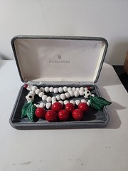 Flying Colors Cherry Necklace with original box from Nordstrom